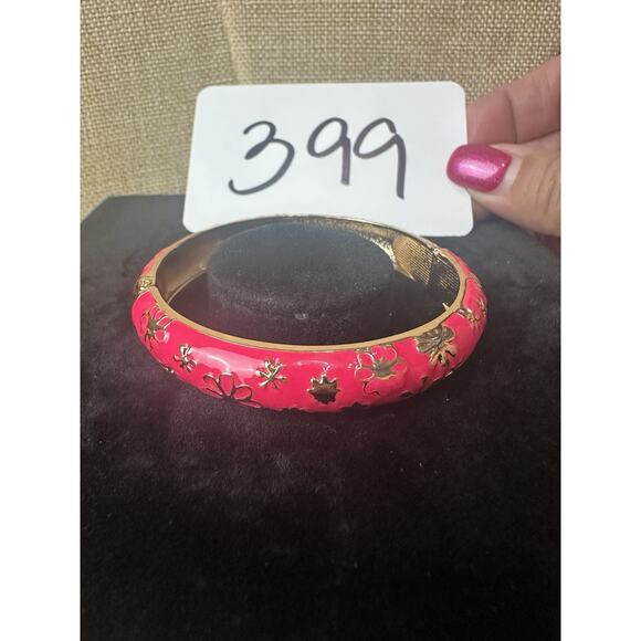 Sequin Nordstrom Multicolor Gold Tone Statement Enamel Bangle Bracelet # 399 - Picture 3 of 3